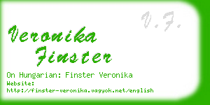 veronika finster business card